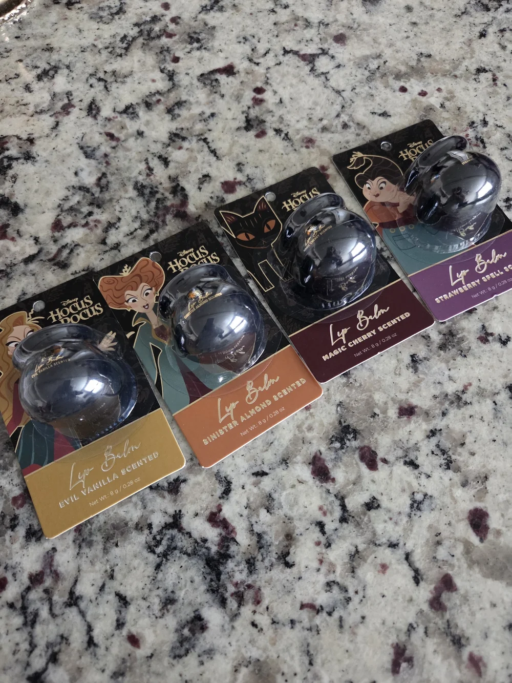 Disney Hocus Pocus Cauldron Lip Balm Set — Black and Gold Accents